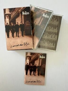 Beatles Live at the BBC 2 Cassette Boxed Set w/ Booklet Vintage Audio Tapes